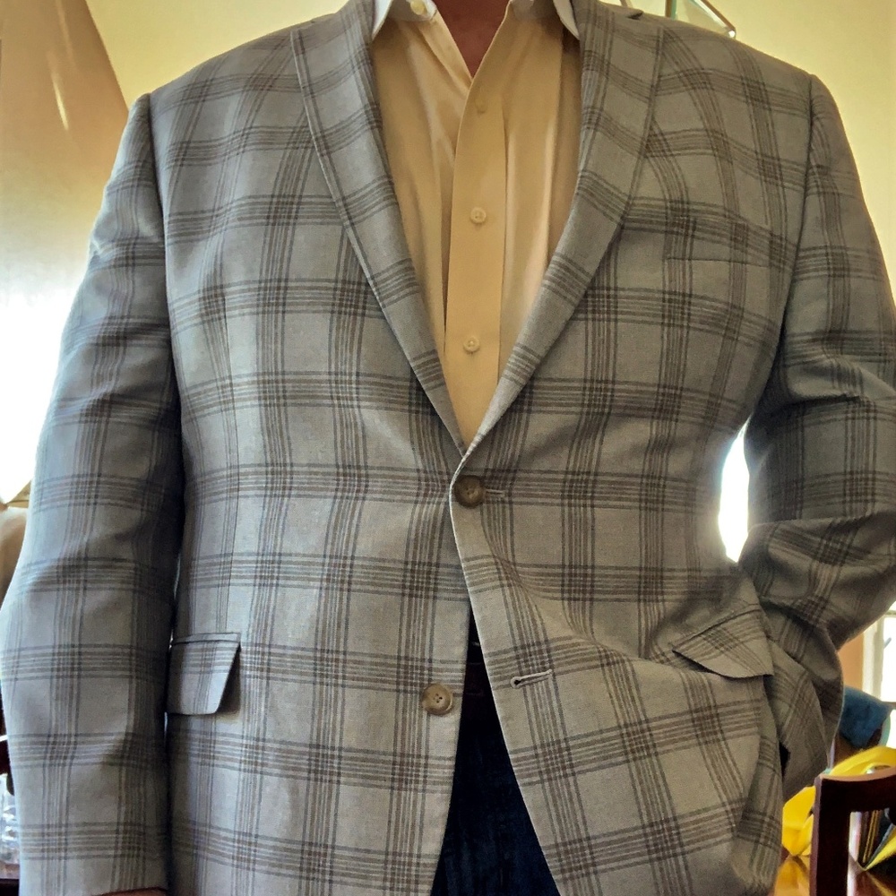 Michael Kors Gray and Tan Sport Coat